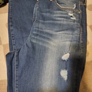 Torrid Women's Distressed Blue Skinny Jeans